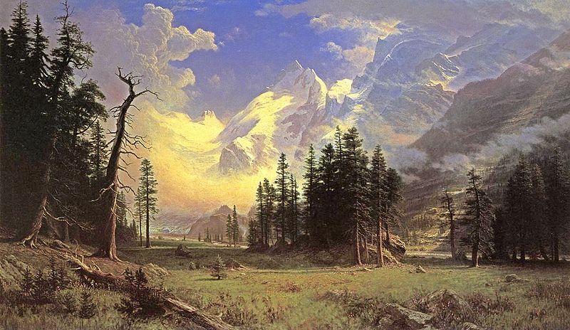 Albert Bierstadt The_Morteratsch_Glacier_Upper_Engadine_Valley_Pontresina
